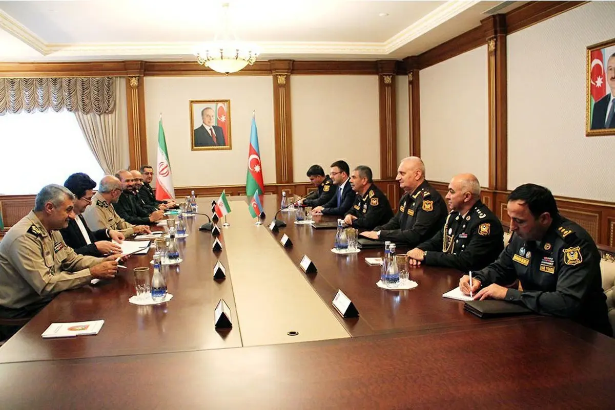 دیدار هیات بلندپایه نظامی ایران با مقام‌های جمهوری آذربایجانی