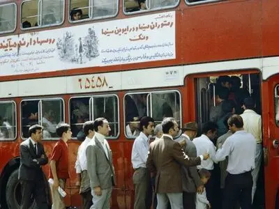 اتوبوس‌های دوطبقه تهران، شهریور ۱۳۴۸، ایستگاه اتوبوس خط ۱۳ به سمت ناصرخسرو