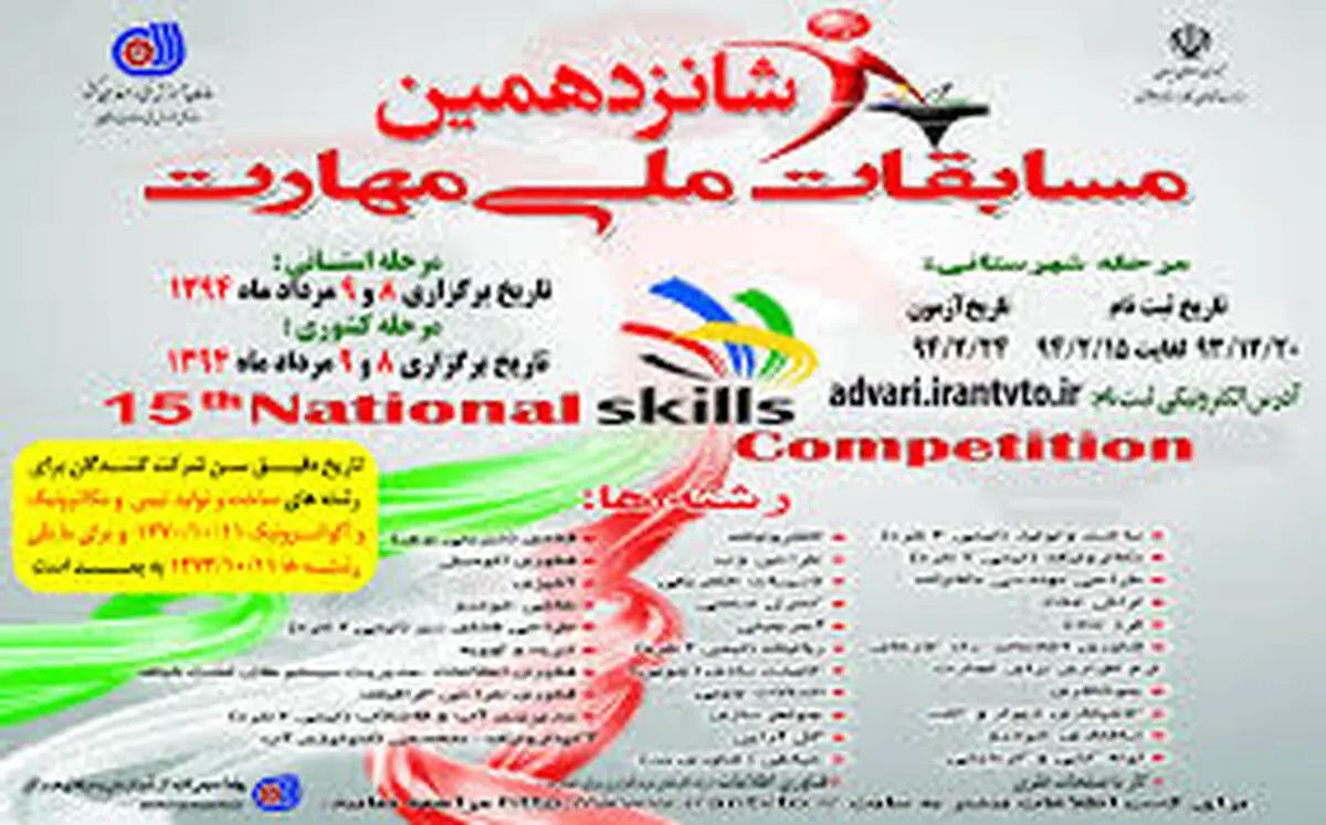 برگزاری شانزدهمین دوره مسابقات ملی مهارت در گیلان