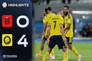 ویدئو: خلاصه بازی النصر 4 - 0 الریاض