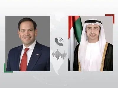 گفت‌وگوی تلفنی وزرای خارجه امارات و آمریکا