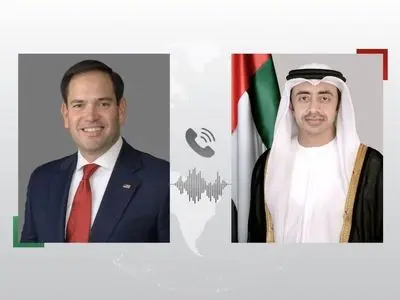 گفت‌وگوی تلفنی وزرای خارجه امارات و آمریکا