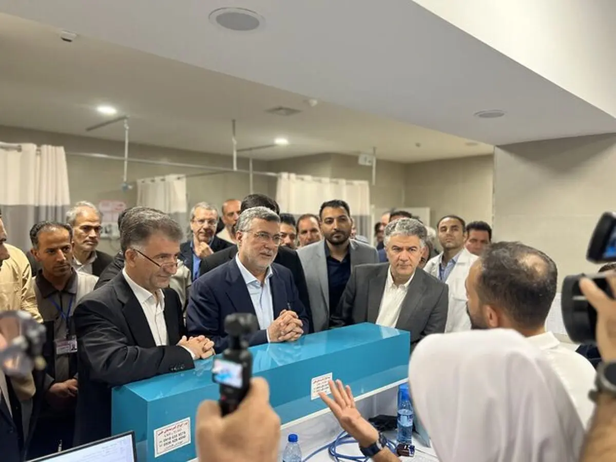 افتتاح اورژانس بیمارستان طالقانی کرمانشاه با حضور وزیر بهداشت