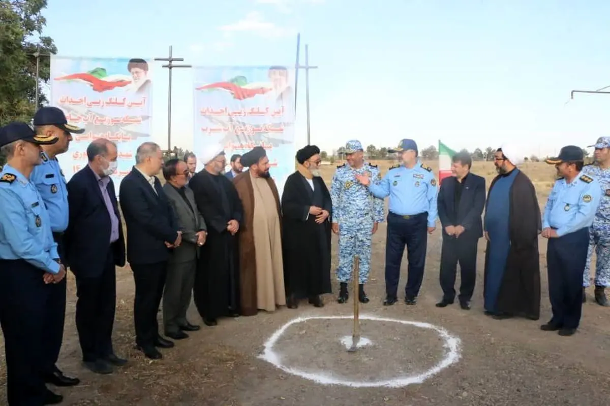 آیین کلنگ زنی احداث شبکه توزیع آب شرب پایگاه شهید فکوری