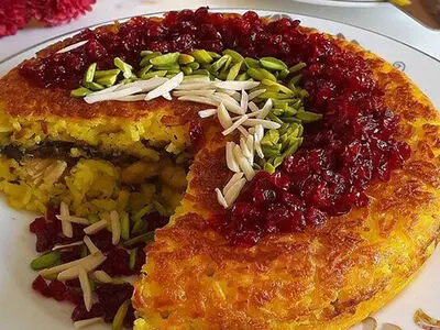 طرز تهیه ته‌چین اسفناج