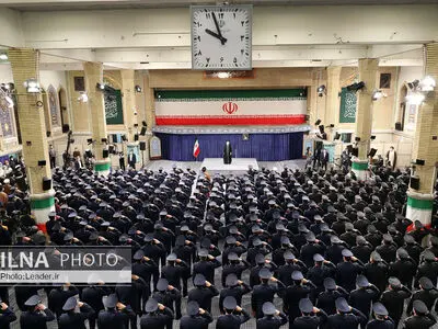 دیدار جمعی از فرماندهان نیروی هوایی و پدافند هوایی ارتش با رهبر انقلاب