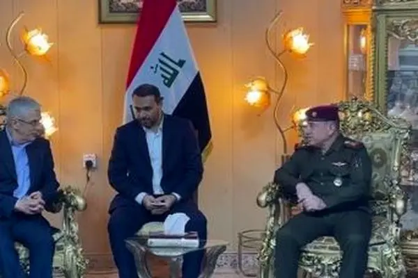 رئیس الارکان العامة للقوات المسلحة الایرانیة یصل بغداد