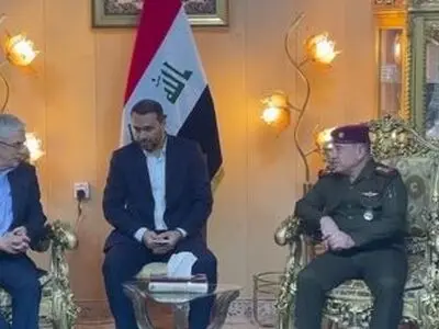رئیس الارکان العامة للقوات المسلحة الایرانیة یصل بغداد