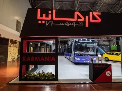 اتوبوس شهری کارمانیا در نمایشگاه حمل و نقل و ترانزیت اصفهان