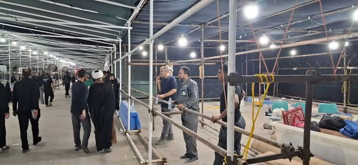 برپایی موکب پایگاه شهدای تکاور خرمشهر در مسیر زائران اربعین

