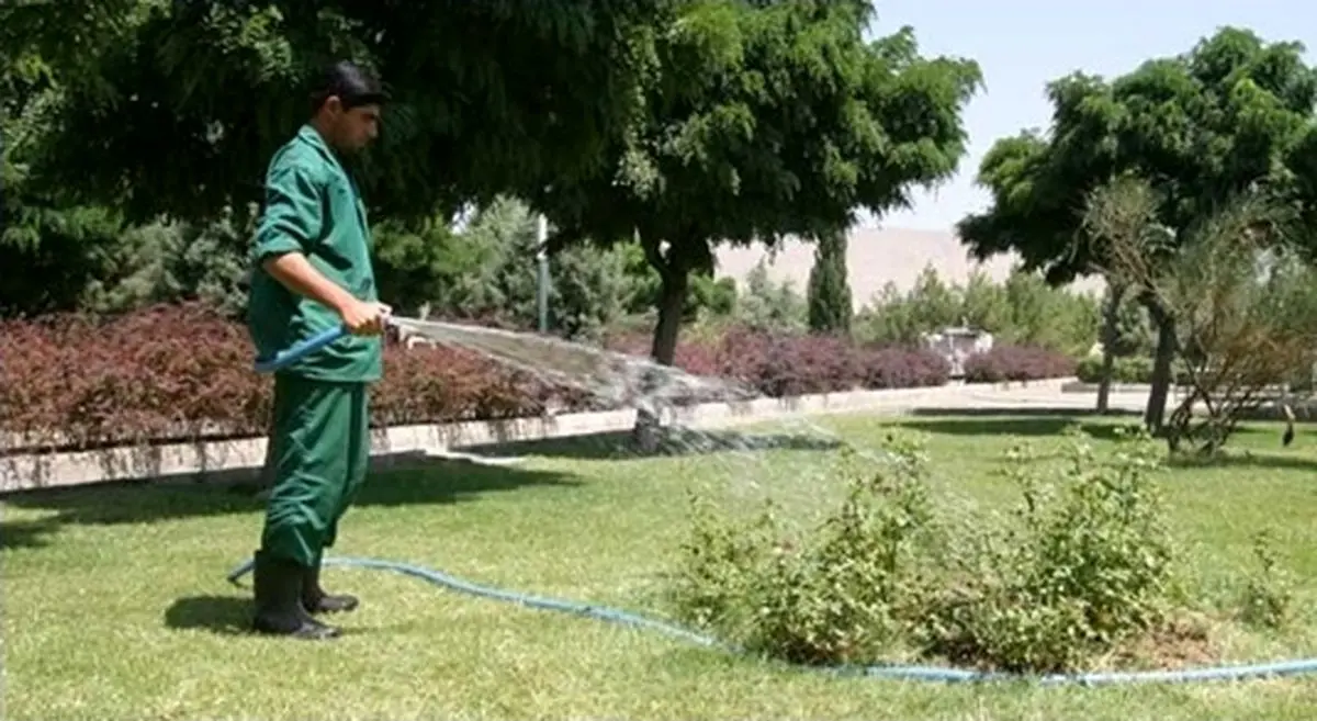 جایگزین پساب با آب شرب در فضای سبز گلبهار عملیاتی شد