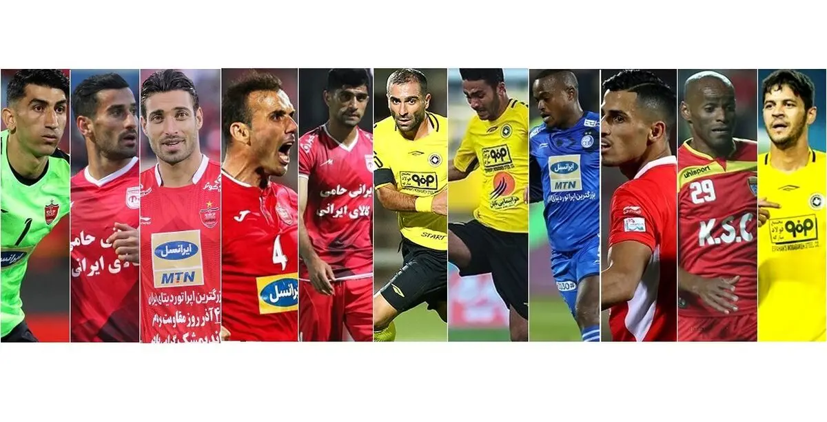 هفت بازیکن از پرسپولیس و سپاهان در جمع برترین‌ها