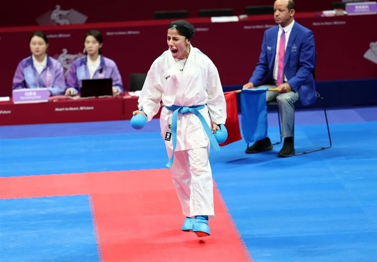 کاراته قهرمانی جهان| سارا بهمنیار پنجمین حذف شده ایران
