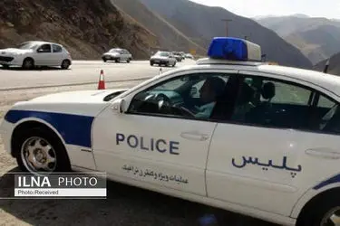 توقیف خودروی ژاپنی با سرعت ۲۲۰ کیلومتر در لاین جنوبی آزادراه قزوین-زنجان