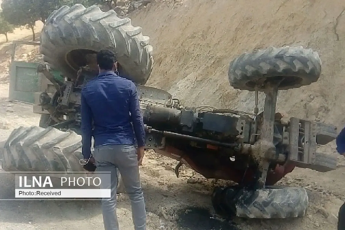 فوت جوان 30 ساله بر اثر واژگونی تراکتور