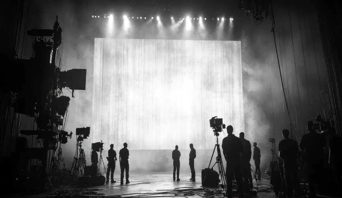 عکس تاریخی از پشت صحنه!