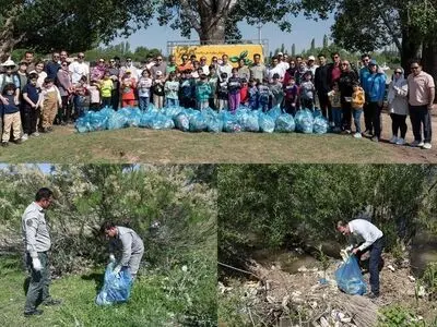 حاشیه رودخانه باراندوز شهرستان ارومیه پاکسازی شد