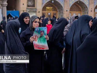 تشییع پیکر شهید مقاومت ملی در قزوین به روایت تصویر