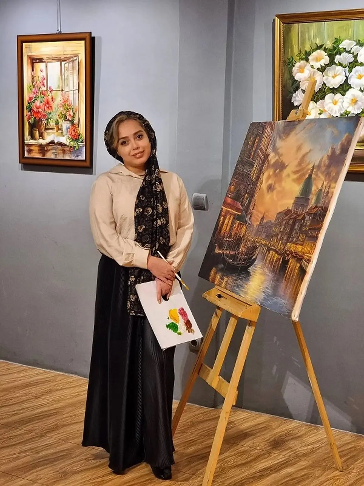 The painting lady whose artistic activity was determined by her husband