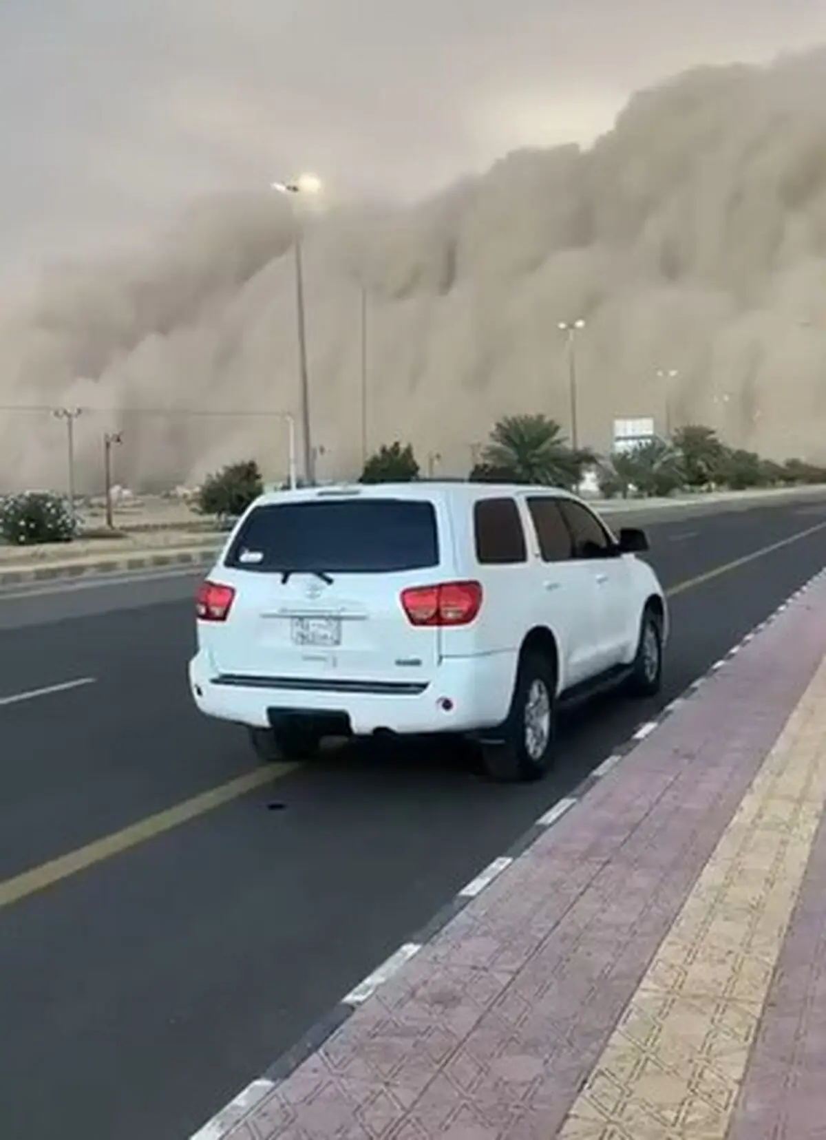 طوفان شن در ریاض عربستان + فیلم