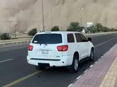 طوفان شن در ریاض عربستان + فیلم