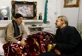 عیادت علی لاریجانی از آیت‌الله امینی