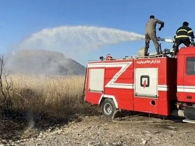 مهار آتش سوزی در پارک ملی دریاچه ارومیه