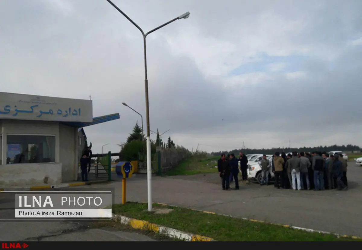 کارگران بخش حفاظت مجتمع کشت و صنعت مغان تجمع کردند
