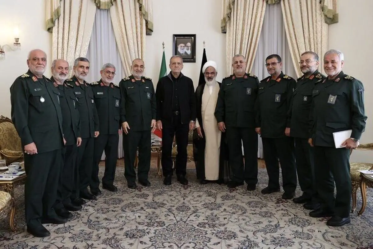 IRGC commanders meet President-elect Pezeshkian