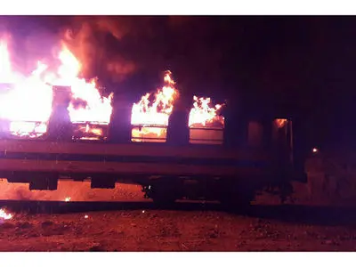 ویدئویی از محل تصادف هولناک قطارهای پرسرعت