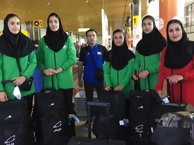 ملی‌پوشان جوان دختران والیبال ایران در نورسلطان