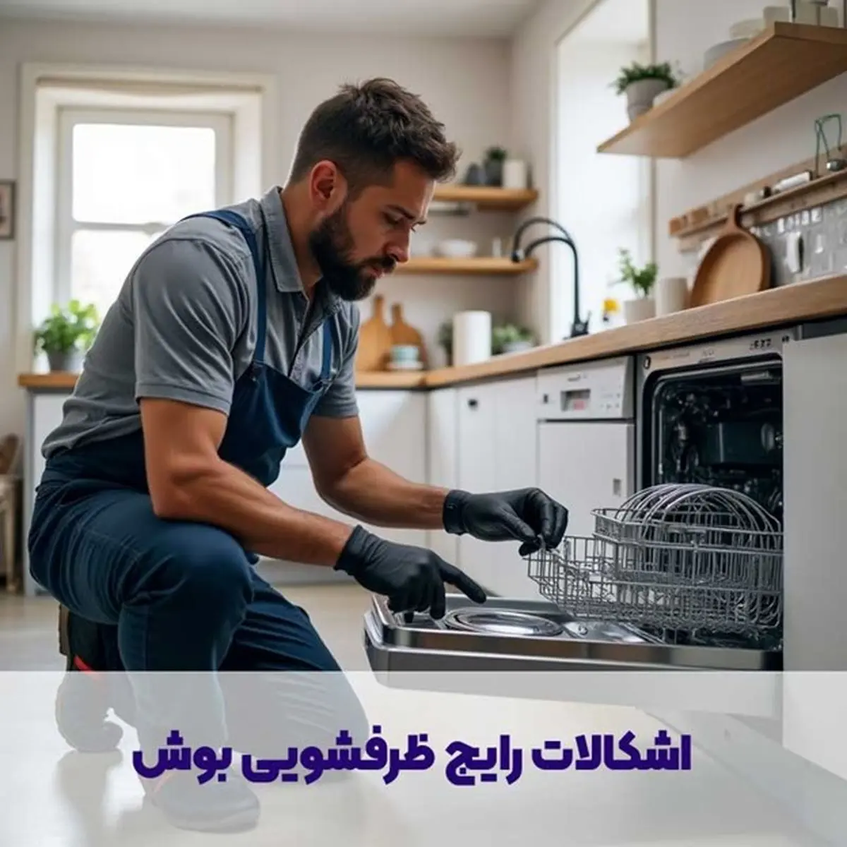 رفع 6 مشکل رایج ظرفشویی بوش: از روشن نشدن تا بوی بد