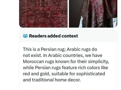 اقدام جنجالی یک پیج‌ عربی علیه فرش ایرانی!