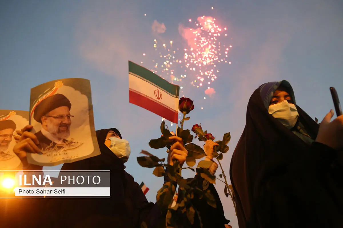 جشن پیروزی توسط حامیان رئیس جمهور منتخب در قزوین