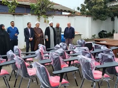 تجهیز یک واحد آموزشی در فومن