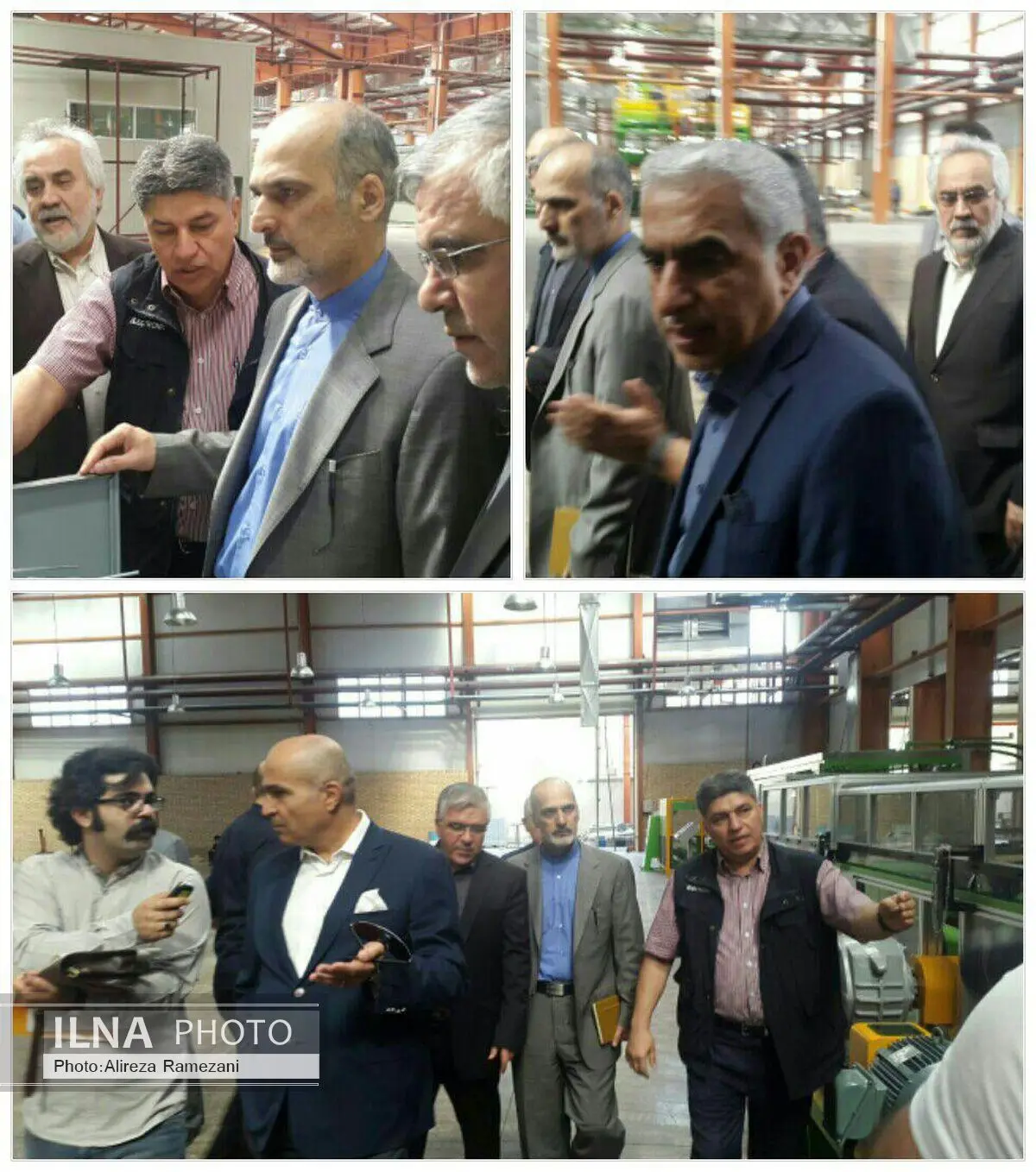 بازدید مدیران وزارت صنعت از خط تولید سامسونگ 