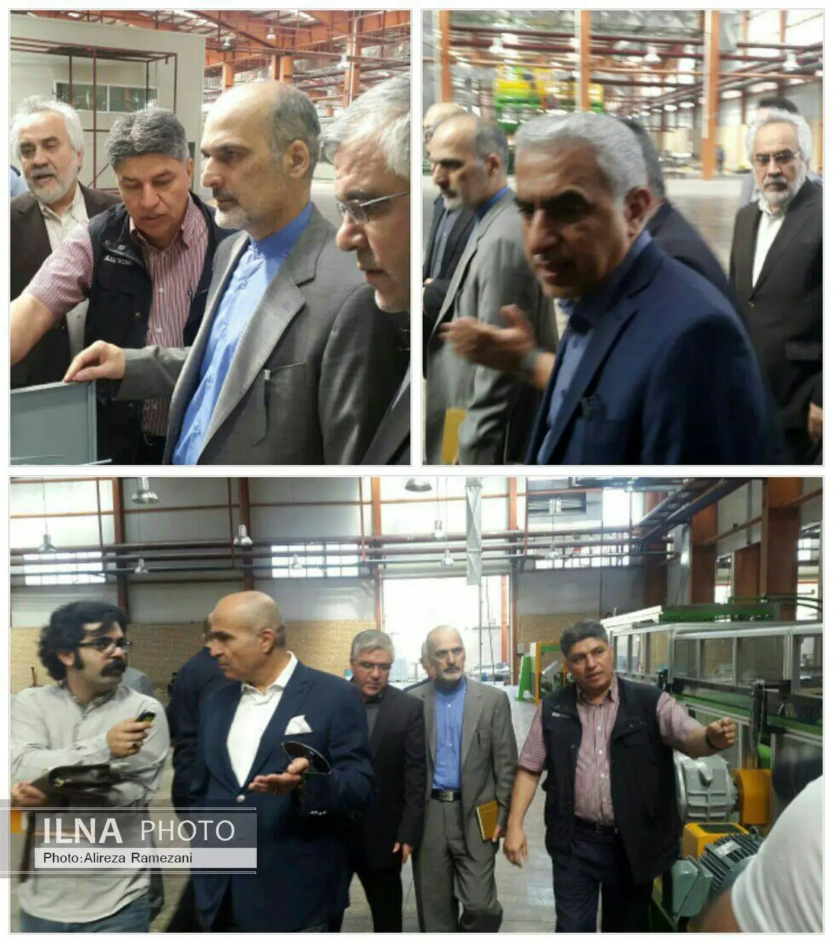 بازدید مدیران وزارت صنعت از خط تولید سامسونگ 