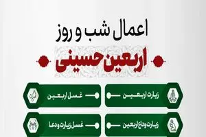 اعمال شب و روز اربعین ۱۴۰۵