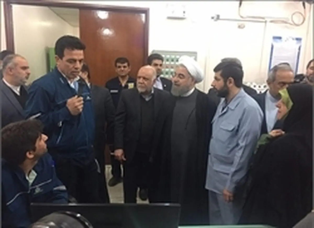 
رئیس جمهوری از طرح جمع آوری گازهای همراه آماک بازدید کرد

