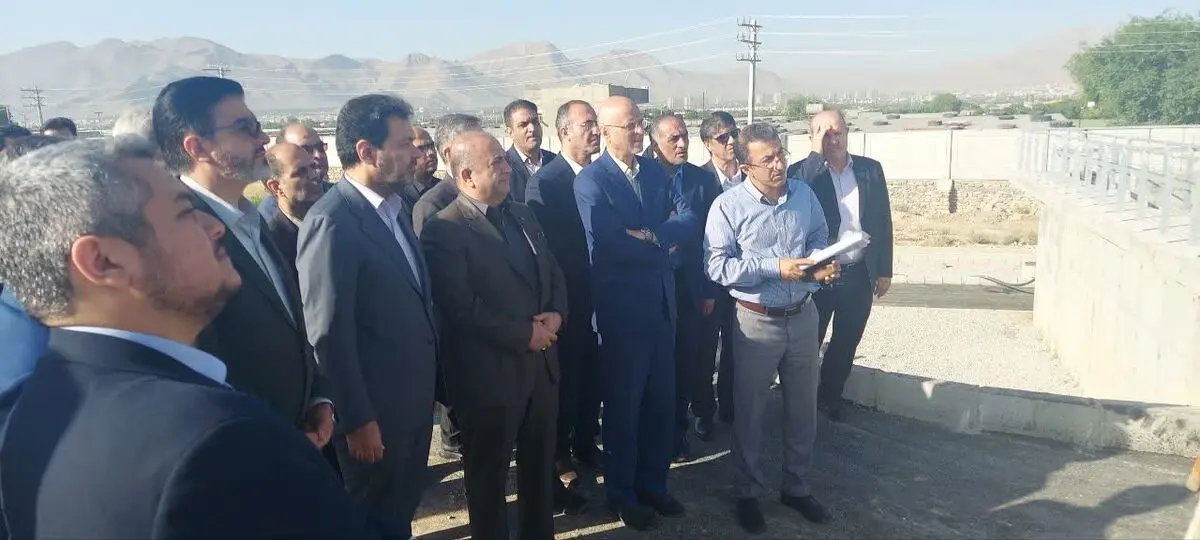 بازدید مدیرعامل ذوب آهن اصفهان از پروژه توسعه تصفیه خانه فاضلاب فولاد شهر