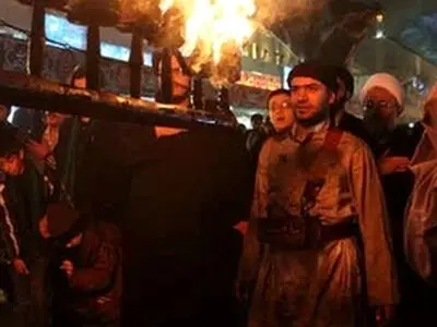 آئین عزاداری ومشعل گردانی نجفیهای مقیم قم