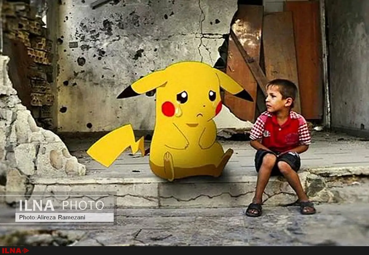 فیلم / کودکان سوری در جست‌وجوی پوکمون‌ها در آوارهای جنگ
