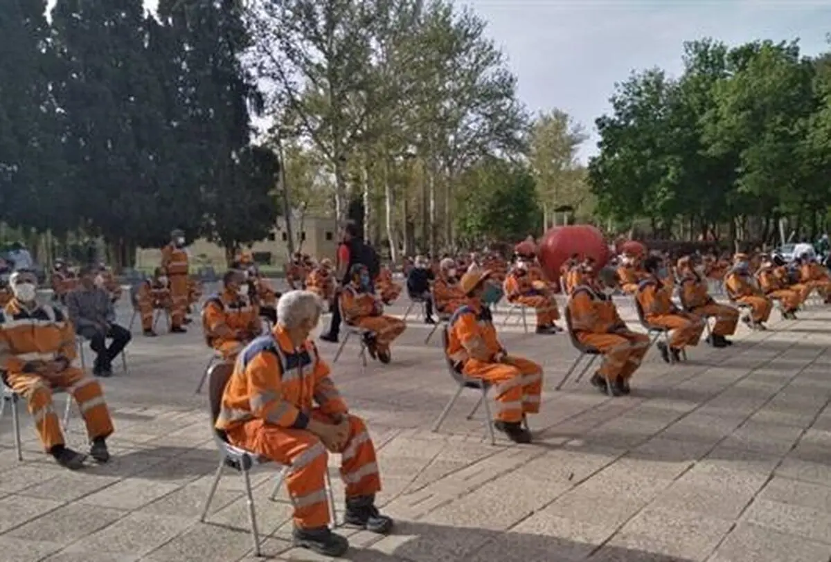 تزریق واکسن کرونا به 391 نفر از پاکبانان