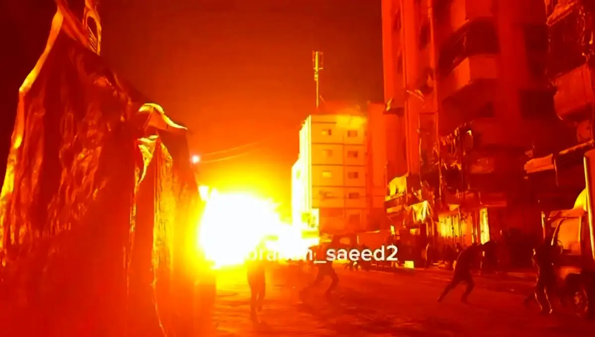 حمله هوایی اسرائیل به مدرسه النصر در غرب غزه + فیلم