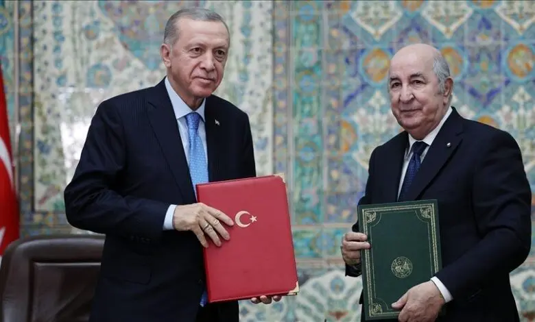 امضای ۱۲ توافقنامه همکاری میان ترکیه و الجزایر ‌