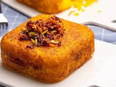 ته‌چین بدون تخم‌مرغ؛ خوشمزه تر و تردتر +فیلم