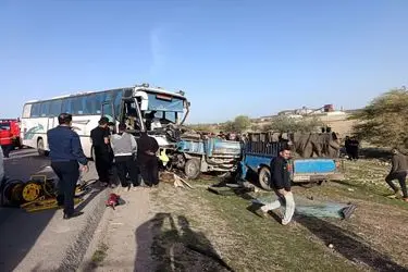 فوتی های تصادف اتوبوس در محور دزفول به شوشتر، به ۶ نفر افزایش یافت