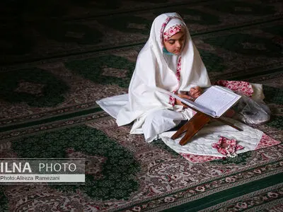 مراسم جزء خوانی قرآن کریم در حرم مطهر حضرت عبدالعظیم حسنی (ع)