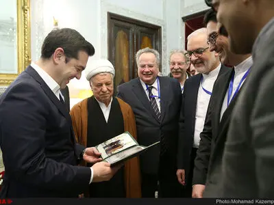 دیدار نخست وزیر یونان با آیت الله هاشمی رفسنجانی