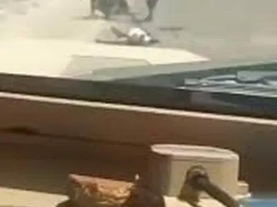 مزدوران عربستانی زخمی های انصارلله را با خودرو زیر می گیرند+ فیلم